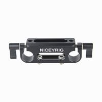 NICEYRIG 15mm Rod Clamp with NATO Rail for DSLR 15mm Railblock Support System, Follow Focus, Matte Box - 333