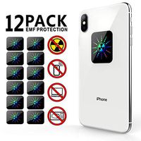 EMF Protection Anti Radiation Shield Sticker for Cell Phone/iPhone/WiFi/Laptop-All Devices, 99% EMR/EMF Protection|Negative Ion|Anti Radiation Shield|EMF Blocker Neutralizer -12 Pack Bundle Deal!