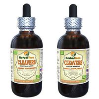 Cleavers (Galium Aparine) Tincture, Organic Dried Above-Ground Parts Liquid Extract (Brand Name: HerbalTerra, Proudly Made in USA) 2x4 fl.oz (2x120 ml)