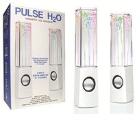 Pulse H2O Animated LED Water Fountain Speakers - Set of 2
