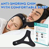 Anti Snoring Chin Strap -Stop Sleep Aids- Most Effective Snoring Solution and Anti Snoring Devices - Stop Snoring Sleep Aid for Men and Women - Strap for cpap Users (Black)
