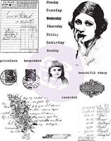 Prima Marketing 967017 Finnabair Cling Stamps 6"X7.5"-Beautiful Story