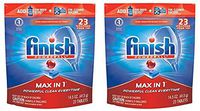 Finish Max in 1 Powerball, Dishwasher Detergent Tablets - Dish Tabs, 23 Count (Pack of 2)