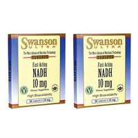 Swanson Fast-Acting Nadh High Bioavailability 10 Milligrams 30 Tabs (2 Pack)