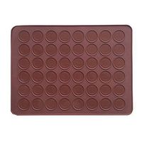 AxeSickle 1pcs Macaron Silicone Mat Baking Mold, Almond muffin chocolate chip cookies 48 Capacity
