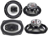 Boss Riot R94 6x9" 500W 4 Way Car + R63 6.5" 300W 3 Way Coaxial Audio Speakers
