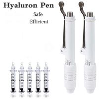 Hyaluronic Injection Pen Massage Atomizer Pen Kit High Pressure Acid Guns Remove Wrinkle Water Syringe Needle Skin Machine(5pcs Syringe Needle)