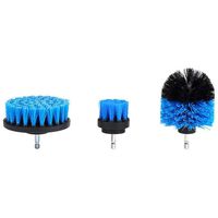 Electric Drill Brush Hstore 3Pcs Grout Power Scrubber for Car tire/door/wall/floor/kitchen/bathroom Cleaner Tool Quick Easy Household Cleaning Time Saver (Blue)