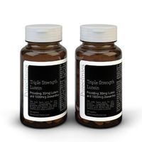 Lutein 30mg x 180 Tablets (2 Bottles with 90 Tablets in Each). with 1000mcg Zeaxanthin. 3 x The Strength of Regular Lutein Tablets. LU3x2