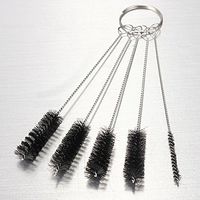 5pcs Nylon Brush Shank Tobacco Pipe Cleaning Stainless Steel