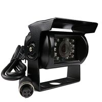 TrackSec AHD 720P 1.3 Megapixel Metal-cased Waterproof Car Camera with IR Night Vision, Rear View Camera Backup with 4 Pin M12 Female Connector, Compatible with TrackSec Mobile DVR System