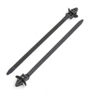 Sydien Multi-Purpose Nylon Push Mount Cable Zip Tie Self-locking 4.7" Length Wire Wrap Strap 50 Pcs- Gray