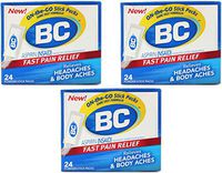 BC Aspirin Fast Pain Relief Powders 24 ea (Pack of 3)