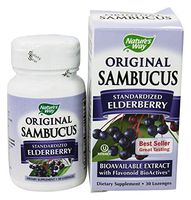 Nature's Way, Original Sambucus, Standardized Elderberry Lozenges, 30 Lozenges. Pack of 1