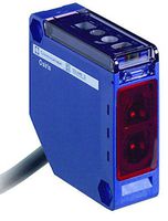 Telemecanique XUK1ARCNL2 Retroreflective Photoelectric Sensor, Compact 50 x 50 mm Body, AC/DC Input, 5-Wire Relay AC/DC Output, 1 NO 1 NC Contact, 2-m Electrical Cable