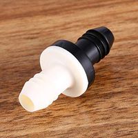 ROSEBEAR 10mm 3/8 ABS BBT Silicon Rubber Inline Check Valve One Way Non Return for Fuel Gas Liquid Air