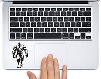 Hulk Avengers Marvel Printed Trackpad Clear Vinyl Decal Sticker Compatible with Apple MacBook Pro Air 11" 12" 13" 15" All Years Laptop Keyboard (12" MacBook)