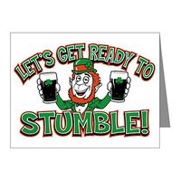 Note Card Ready To Stumble Irish Shamrocks