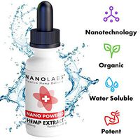 Best Hemp Extract with Nanotechnology - Pure Organic Water Based Hemp Oil with Advanced Nano Delivery - Made in USA (300mg) (Vanilla)