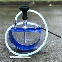 Zwq&zj Available Hookah Set Acrylic Shisha with Sheesha Silicone Bowl Hose Metal Tongs Narguile Water Pipe Accessories,A
