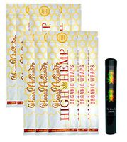 Herb Airtight Pocket Protector with Organic Honey Pot Swirl Hemp Wraps Vegan Non-GMO 10 Count DC Crafts Nation - Rasta Skull