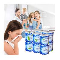 Sinfu 12 Rolls Paper, Hollow Replacement Toilet Paper, Soft Skin-Friendly No Frangance Recycled Bath Tissue, Household Three-Layer Paper Towels with Individually Packaged for Each Rolls