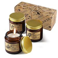 Priksia Scented Candles Gift Sets, Natural Soy Wax 3.5 Oz Unit Portable Travel Tin Perfect for Women Aromatherapy Anniversary - 3 Pack