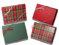 Mad Plaid Gift Card Box Holder with Ribbons 4-Pack