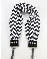 Capturing Couture SCARF-CVBL Chevron Scarf Collection Camera Strap, Black