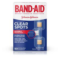 BAND-AID Clear Spots Bandages 50 ea ( Pack of 3)