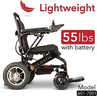 2020 Ultra Lightweight Fold & Travel Electric Heavy Duty Mobility Power Wheelchair Scooter Travel Safe (Black)