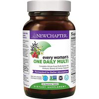 Women’s Multivitamin + Immune Support – New Chapter Every Woman’s One Daily, Fermented with Whole Foods & Probiotics + Iron + B Vitamins + Organic Non-GMO Ingredients - 24 Ct (Packaging May Vary)