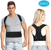 Doact Posture Corrector for Men and Women, Adjustable Back Posture Brace with Aluminum Bar Support Spinal Alignment, Back Straightener, Improve Bad Posture, Clavicle Support M