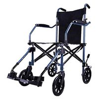 CHENJIU Lightweight and User-Friendly Wheelchair Wheelchair Lightweight Self-propelled Manual Wheelchairs for Adults with Travel Bag, Portable and Folding, 17.5” Seat