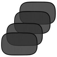 Car Window Shade (4 Packs) Static Cling Sunshade, Glare, UV Rays Protection for Driver, Passenger, Child, Baby Side Window, Size 17.4 x 14.5 Inches