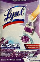 Lysol Lysol Automatic Toilet Bowl Cleaner, Click Gel, Lavender Fields, 6 Count