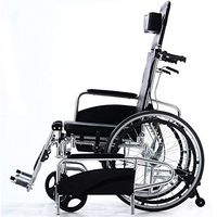 ChenCheng Wheelchair Reinforced Aluminum Alloy Frame Can be Flat and heightened Baby with a Plate with a Toilet Folding Medical Supplies