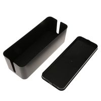 Cable Management Box | Cord Organizer Box to Cover Hide Conceal Wires, Cords, Power Strips, Surge Protectors