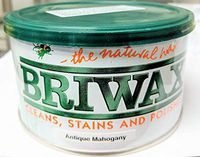 Briwax (Antique Mahogany) Furniture Wax Polish, Cleans, stains, and polishes.
