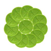 sky-w Soft Touch Mop Pads Replacement for Bissell Spinwave 2039A, 2124, 2039, 20391 Powered Hard Floor Mop (Pack of 12, Green)