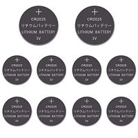 LiBatter CR2025 10-Pack 3V Lithium Coin Button Cell Battery