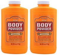Assured Medicated Body Powder, 6 Ounce Pack of 2
