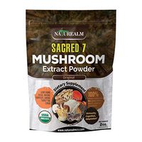 Sacred 7 Mushroom Extract Powder - USDA Organic - Lion's Mane, Reishi, Cordyceps, Maitake, Shiitake, Turkey Tail, Chaga - Supplement - Add to Coffee/Tea/Smoothies - Whole Mushrooms - No fillers