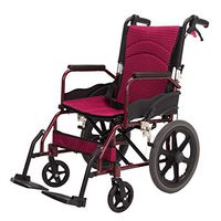 WenFei shop Self Propelled Wheelchair,Lightweight Aluminium Folding Wheelchair with Attendant Brakes,Suitable for Indoor and Outdoor Use,220lbs Weight Capacity