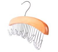 Ohuhu Belt Hanger - 12 Belt Racks Hardwood Homewares Closet Accessories Organizers, 12 Hooks for Storaging Belts, Ties, Scarf