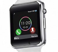 CP Tech Smart Watch Touchscreen Bluetooth Smartwatch Wrist Watch Sports Fitness Tracker with SIM SD Card Slot Camera Pedometer Compatible iPhone iOS Samsung Android for Men Women Kids (White)