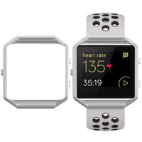 SKYLET Compatible with Fitbit Blaze Band with Frame, Breathable Replacement Sport Band Compatible with Fitbit Blaze Men Women Large Small (No Tracker)