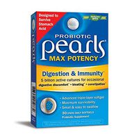 Nature's Way Probiotic Pearls Max Potency, 5 Billion Active Cultures, 30 Delayed Release Capsules (Packaging May Vary)