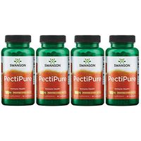 Swanson Pectipure Modified Citrus Pectin 600 Milligrams 60 Capsules 4 Pack