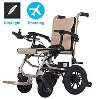 Dapang Lightweight Folding Carry Electric Wheelchairs,Power Compact Mobility Aid Wheel Chair, Ultra Light Two-Cell Lithium Battery Transport Chair, FDA Approved,Dualcontrol